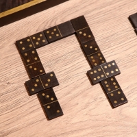 Игра настольная "Домино" в коробочке 20х7х3 см, манговое дерево Игра настольная "Домино" в коробочке 20х7х3 см, манговое дерево