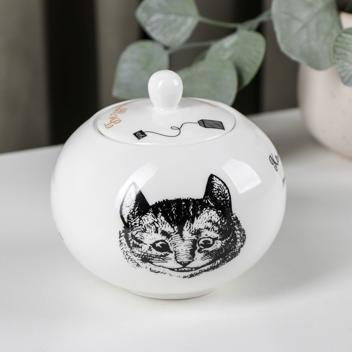 Сахарница «Безумное чаепитие», 490 мл, с крышкой Сахарница «Безумное чаепитие», 490 мл, с крышкой