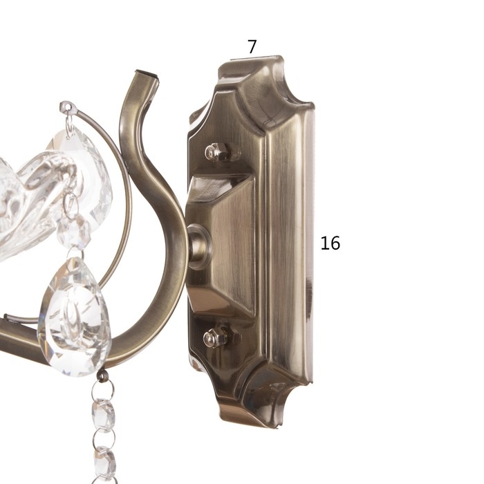 Бра "Элли" 1х40Вт Е14 Античная бронза 23х13х23см