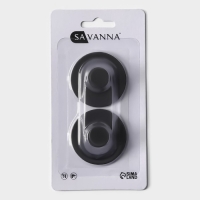 Крючки самоклеющиеся SAVANNA Black Loft, 2 шт, металл, 3&times;5,2 см, цвет чёрный