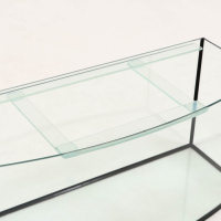 Аквариум "Телевизор" с крышкой, 200 литров, 110 х 42 х 50/57 см, чёрный