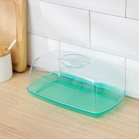 Хлебница &laquo;Fresh&raquo;, 23,5&times;14&times;10 см, цвет мятный-полупрозрачный