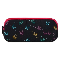 Пенал мягкий, 2 отделения, объёмный, 90 х 220 х 40 мм, Stavia "Неон" чёрный 86213 Пенал мягкий, 2 отделения, объёмный, 90 х 220 х 40 мм, Stavia "Неон" чёрный 86213