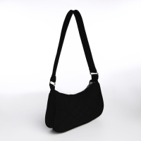 Сумка-багет на молнии, цвет чёрный Сумка-багет на молнии, цвет чёрный