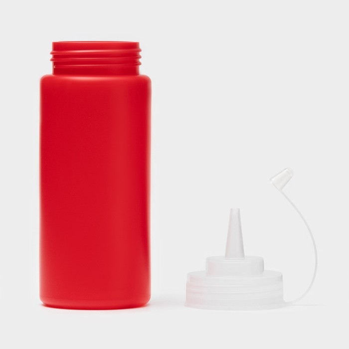 Ёмкость для соуса, 480 мл, 6,5&times;19,5 см, цвет красный