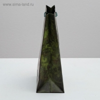 Пакет подарочный ламинированный вертикальный, упаковка, &laquo;Настоящий Защитник!&raquo;, MS 18 х 23 х 10 см