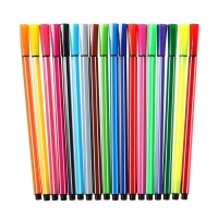 Фломастеры 18 цветов "Утка в очках", в пластиковом пенале, МИКС