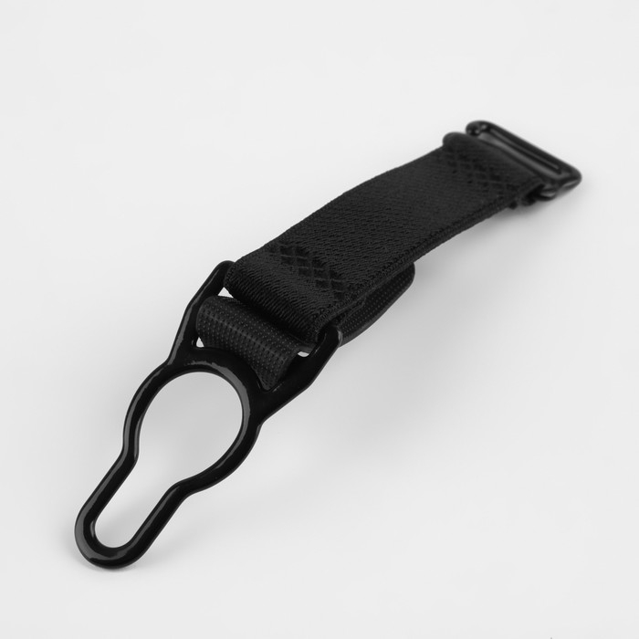 Застёжка для чулок, с удлинителем, металлическая, 1,2 &times; 7,8 см, 4 шт, цвет чёрный