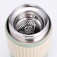 Термокружка, 400 мл, New design, сохраняет тепло 12 ч, термометр, сито