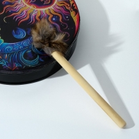 Шаманский бубен "Солнце и луна" с колотушкой 5х25х25 см Шаманский бубен "Солнце и луна" с колотушкой 5х25х25 см