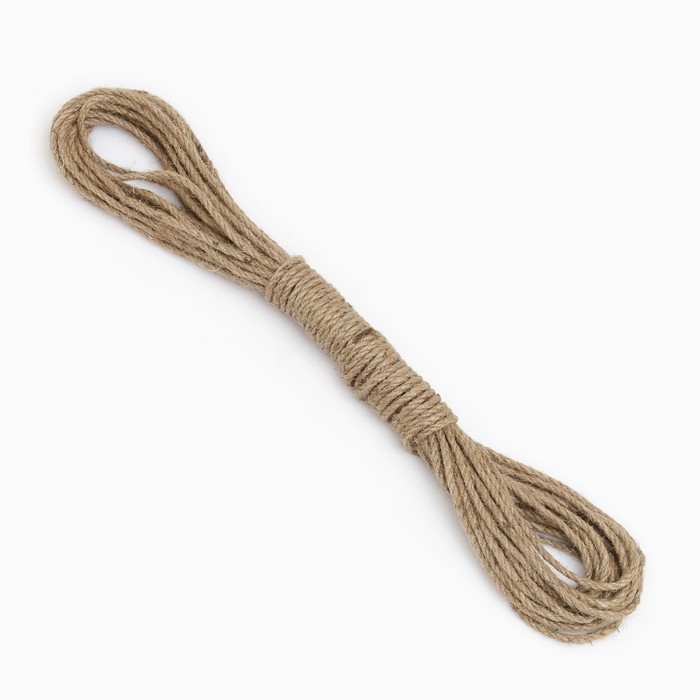 Канат джутовый 4 мм (20м) локоть Канат джутовый 4 мм (20м) локоть