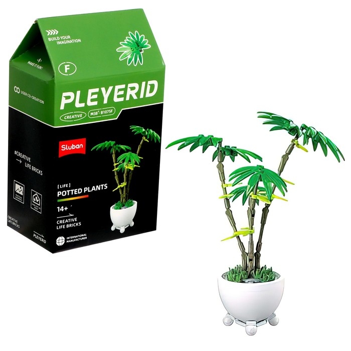 Конструктор «Цветы в горшочке», 6 видов, МИКС Конструктор «Цветы в горшочке», 6 видов, МИКС