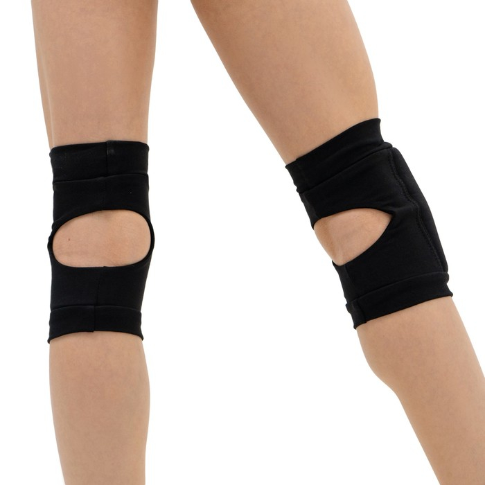 Наколенники для гимнастики и танцев Grace Dance, с уплотнителем, р. L, от 15 лет, цвет чёрный Наколенники для гимнастики и танцев Grace Dance, с уплотнителем, р. L, от 15 лет, цвет чёрный