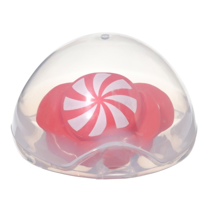 Соска - пустышка силиконовая новогодняя &laquo;Карамелька&raquo;, ортодонтическая, от 6 мес., в контейнере, Крошка Я