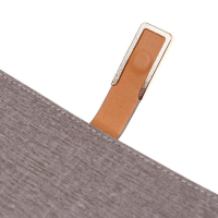 Органайзер А5, с хлястиком, 100 листов в линейку, обложка ПВХ, серый