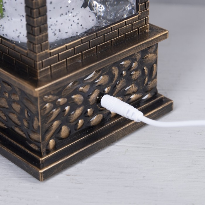 Светодиодная фигура «Фонарь со снеговиком» 10 × 30 × 10 см, пластик, батарейки ААх3 (не в комплекте), USB, свечение тёплое белое Светодиодная фигура «Фонарь со снеговиком» 10 × 30 × 10 см, пластик, батарейки ААх3 (не в комплекте), USB, свечение тёплое белое