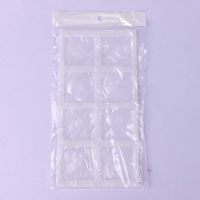 Форма для шоколада &laquo;Квадрат&raquo;, силикон, 8 ячеек, 22,5&times;11&times;0,3 см, цвет прозрачный