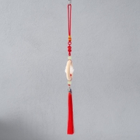 Подвеска пластик "Лотос" красная 2,5х5,5х35 см Подвеска пластик "Лотос" красная 2,5х5,5х35 см