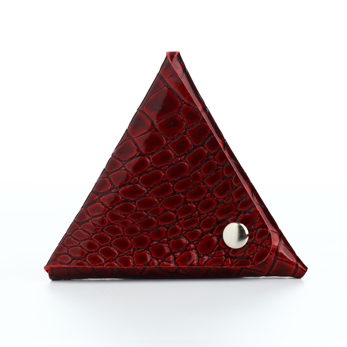 Монетница на кнопке TEXTURA, цвет бордовый Монетница на кнопке TEXTURA, цвет бордовый