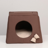 Дом-трансформер "Саманка" 45 х 45 х 36 см, бежево-коричневый Дом-трансформер "Саманка" 45 х 45 х 36 см, бежево-коричневый