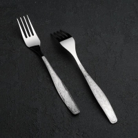 Вилка столовая &laquo;Уралочка&raquo;, длина 19,5 см, толщина 2 мм, цвет серебряный