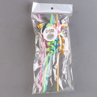 Трубочки для коктейля &laquo;Птички&raquo; набор 4 шт, цвет МИКС