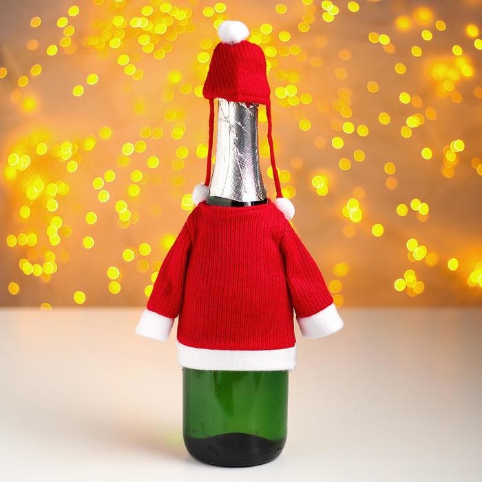 Одежда на бутылку «Свитер», с шапочкой Одежда на бутылку «Свитер», с шапочкой