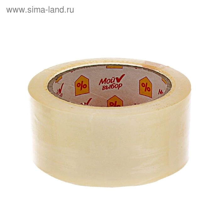 Клейкая лента Клейкая лента "Мой выбор", прозрачная, 48 мм х 100 м, 40 мкм
