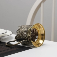 Подстаканник &laquo;Георгий Победоносец&raquo;, d=61 мм, латунный