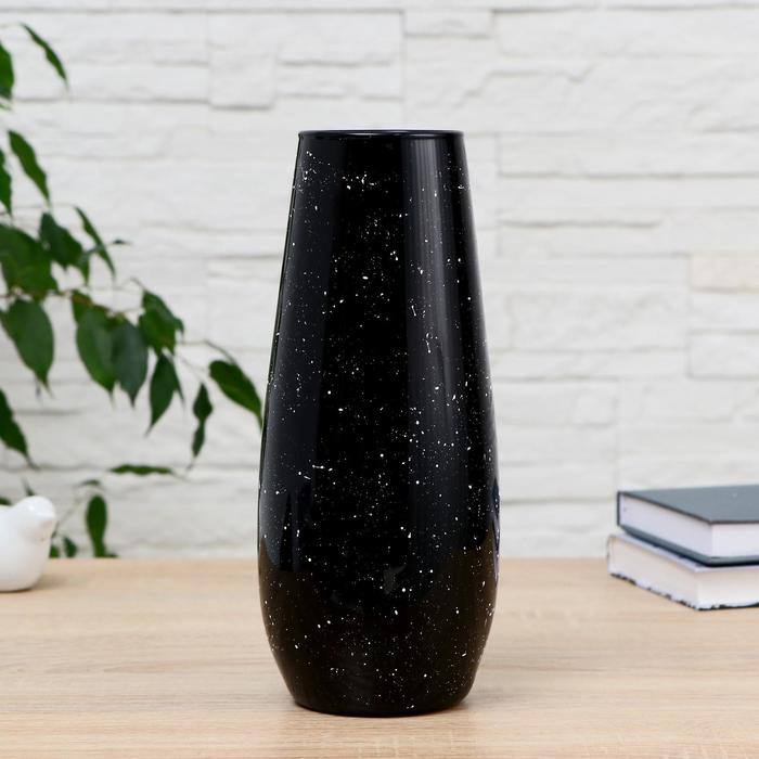 Ваза "Крапле-чёрный" d-7.4см 11х26см