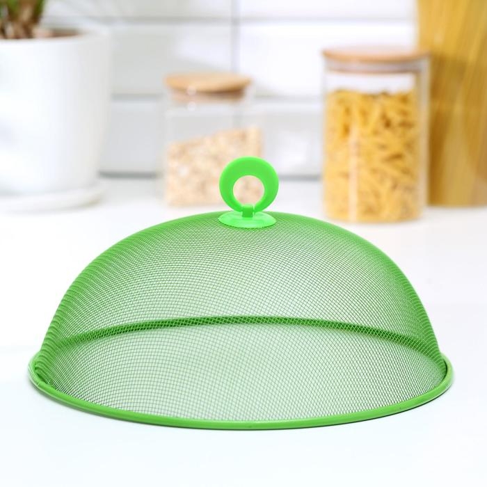 Крышка - сетка для продуктов Доляна &laquo;Вкус&raquo;, d=28 см, цвет МИКС