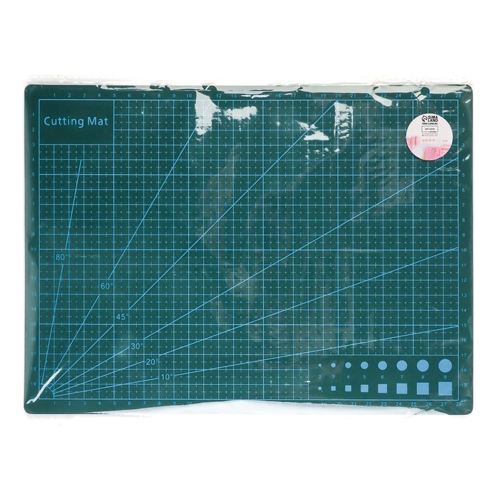 Мат для резки, трёхслойный, 30 &times; 21 см, А4, цвет зелёный