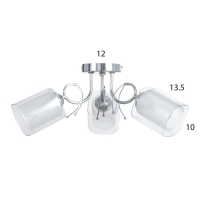 Люстра "Рамона" 3хЕ27 40т хром 50х50х25 см BayerLux Люстра "Рамона" 3хЕ27 40т хром 50х50х25 см BayerLux