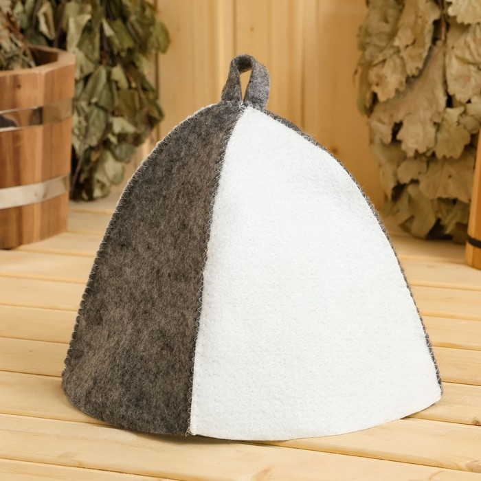 Шапка для бани Шапка для бани "Классическая" комбинированная,