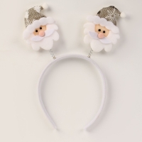 Новый год! Карнавальный ободок &laquo;Дед мороз&raquo;, цвет серебряный