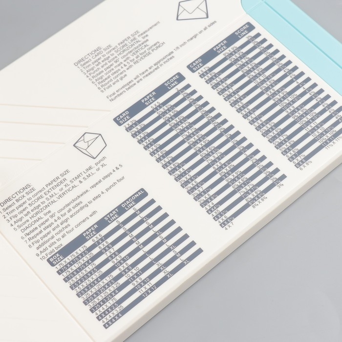 Доска для создания коробок и конвертов и бантиков с дыроколом для углов 5х34х18,5 см