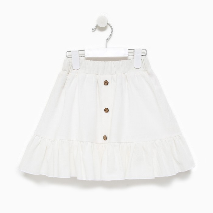 Комплект для девочки (топ, юбка) KAFTAN, р.32 (110-116 см), белый