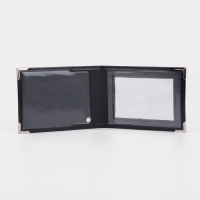 Обложка на удостоверение &laquo;Пропуск&raquo;, с окошком, цвет чёрный