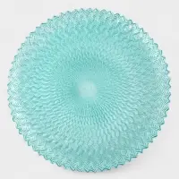 Тарелка "РЕТРО БРИЗ" 21 см, голубой цвет