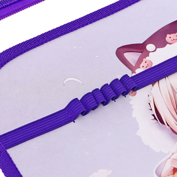 Папка для труда А4, 325 х 230 х 25 мм, молния вокруг, откидная планка, пластиковая, ПТР-1, Calligrata "Корея"