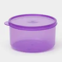 Контейнер круглый Доляна, пищевой, 500 мл, цвет сиреневый
