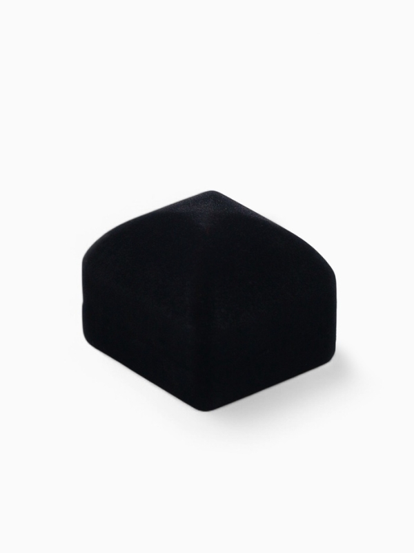 Футляр бархатный под 2 кольца &laquo;Традиции&raquo;, 5,2&times;4,6, цвет чёрный