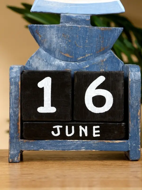 Календарь настольный &laquo;Кораблик&raquo;, 11&times;5.5&times;19 см, дерево, синий