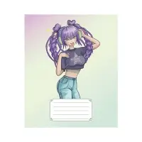 Тетрадь 24 листа в линейку Calligrata &laquo;Аниме 07&raquo;, обложка мелованный картон, МИКС