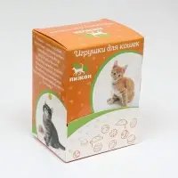 Шарик для кошек в ассортименте, фасовка 60 шт