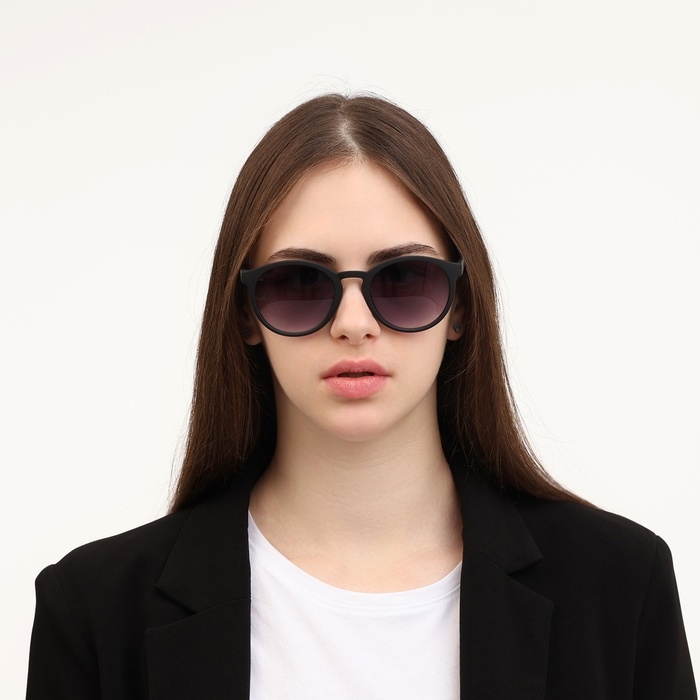 Очки солнцезащитные Очки солнцезащитные "OneSun", uv 400, 13 х 13.5 х 5 см, линза 5 х 4.5 см, дымчатые