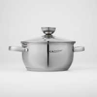 Кастрюля Катунь &laquo;Антея&raquo;, 2 л, d=18 см, капсульное дно, индукция, нержавеющая сталь, AISI - 201