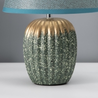 Настольная лампа с абажуром RISALUX &laquo;Нике&raquo;, 1&times;Е14, 40 Вт, зелёный, 22&times;22&times;32 см