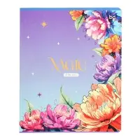 Тетрадь 48 листов, в клетку "Звезды в небе", обложка мелованный картон, выборочный уф-лак, МИКС