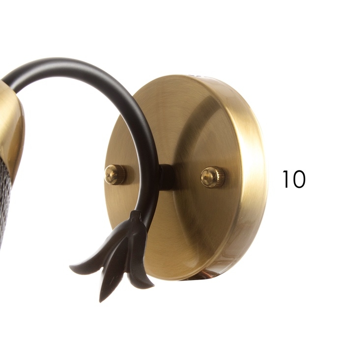 Бра "Дассе" 1хЕ27 40Вт черно-бронзовый 24х13х14 см